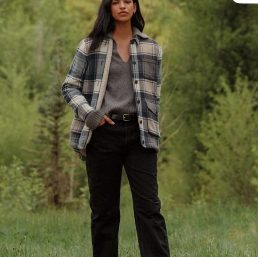 EUC Jenni Kayne Shearling-Lined Farmhouse Jacket Size Large